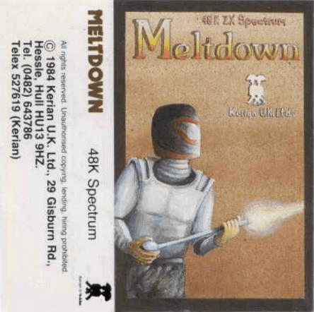Meltdown box art for ZX Spectrum